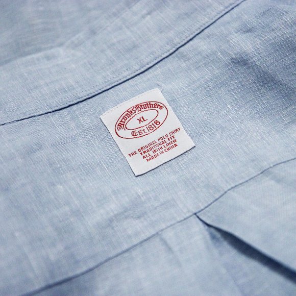 Brooks Brothers 100% Irish Linen Button Down Shirt - Picture 8 of 8